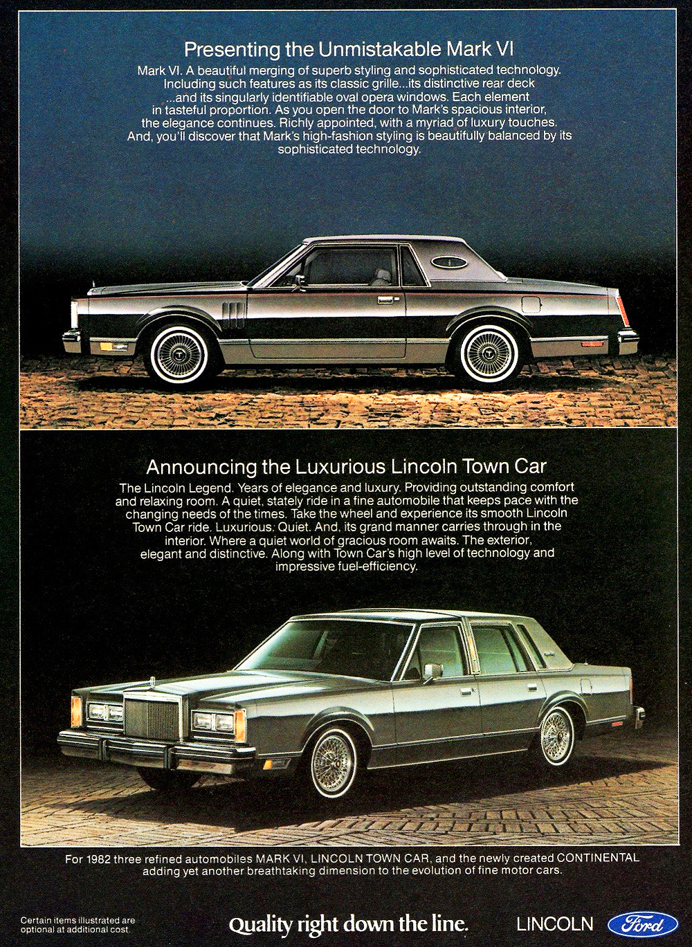 1982 Lincoln Town Car and Mark VI